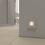 Розетка с подсветкой W (айвори матовый) W1171462