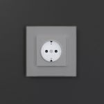 Розетка с подсветкой W (белый матовый) W1171461