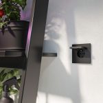 Розетка влагозащ. с зазем. с защит. крышкой и шторками N (черный матовый) W1171208