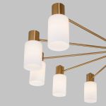 Умная потолочная люстра со стеклянными плафонами 70160/12 латунь