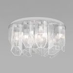 Умный потолочный светильник с плафонами из фактурного стекла 381/10