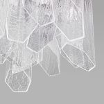 Умный потолочный светильник с плафонами из фактурного стекла 381/10