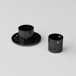 Встраиваемое крепление для круглого гибкого неона Full light черный FL 2860