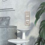 Выключатель двухклавишный проходной (дымчатый) W1222004