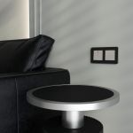 W1210004/ Выключатель одноклавишный (дымчатый) W1210004