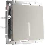 Выключатель одноклавишный с подсветкой (дымчатый) W1210104
