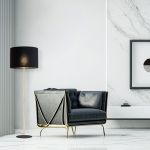 Напольный светильник с тканевым абажуром 16029 Umberto