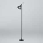 Напольный светильник со стеклянным плафоном 01187/1 черный