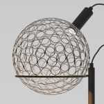 Напольный светодиодный светильник с металлическим плафоном 80492/1 черный