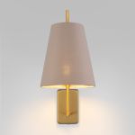 Настенный светильник с тканевым абажуром 60173/1 латунь