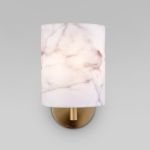 Настенный светильник с тканевым абажуром 60174/1 латунь