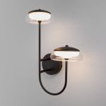 Настенный светильник со стеклянным плафоном 50388/2 LED черный