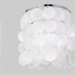 Подвесной светильник с перламутром 60185/1 хром/перлаиутр