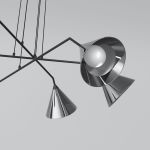 Подвесной светильник со стеклянными плафонами 70161/6 черный