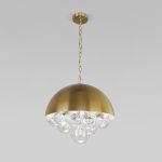 Подвесной светильник со стеклянными плафонами 30177 латунь