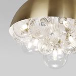 Подвесной светильник со стеклянными плафонами 30177 латунь