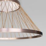 Подвесной светодиодный светильник 40017/1 LED коричневый