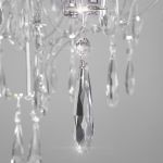 Подвесной светодиодный светильник с фигурным хрусталем 443/1
