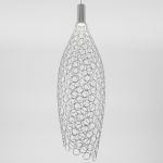 Подвесной светодиодный светильник с металлическим плафоном 90352/1 хром