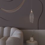 Подвесной светодиодный светильник с металлическим плафоном 90352/1 хром