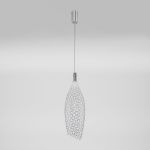 Подвесной светодиодный светильник с металлическим плафоном 90352/1 хром