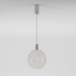 Подвесной светодиодный светильник с металлическим плафоном 90353/1 хром