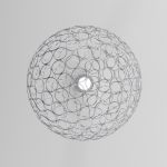 Подвесной светодиодный светильник с металлическим плафоном 90353/1 хром