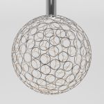 Подвесной светодиодный светильник с металлическим плафоном 90353/1 хром