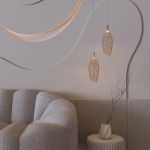 Подвесной светодиодный светильник с металлическим плафоном 90380/1 золото