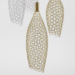 Подвесной светодиодный светильник с металлическими плафонами 90352/6 золото/хром