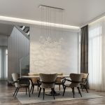 Подвесной светодиодный светильник с металлическими плафонами 90353/9 хром