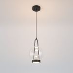 Подвесной светодиодный светильник со стеклянным плафоном 50267/1 LED черный