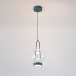 Подвесной светодиодный светильник со стеклянным плафоном 50267/1 LED синий