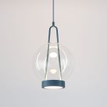 Подвесной светодиодный светильник со стеклянным плафоном 50267/1 LED синий