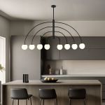 Потолочный светильник со стеклянным плафоном 30179/8 черный