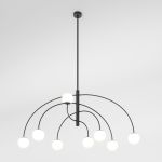 Потолочный светильник со стеклянным плафоном 30179/8 черный