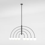 Потолочный светильник со стеклянным плафоном 30179/8 черный