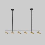 Потолочный светильник 20252/6 LED черный/латунь