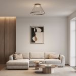 Потолочный светодиодный светильник 40019/1 LED коричневый