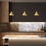 Светильник подвесной светодиодный Conus 16W 3000K золотой 50316 LED