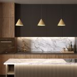 Светильник подвесной светодиодный Conus 16W 4000K золотой 50316 LED