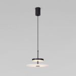 Светодиодный подвесной светильник с мраморным рассеивателем 40342 LED черный