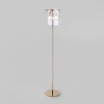 Торшер со стеклянным плафоном 01171/3 золото