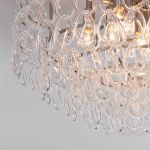 Умный потолочный светильник с фактурным стеклом 380/8