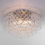 Умный потолочный светильник с фактурным стеклом 380/8