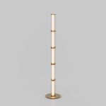 Напольный светодиодный светильник 80537/1 латунь