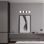 Настенный светодиодный светильник 90332/4 черный