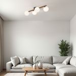 Потолочный светильник со стеклянными плафонами 10270 Estera Wood