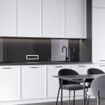 Рамка из поликарбоната на 4 поста Split белый/черный, soft-touch W0043068