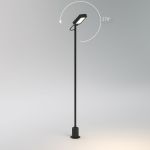 Светильник садово-парковый светодиодный Joli черный 35182/F черный